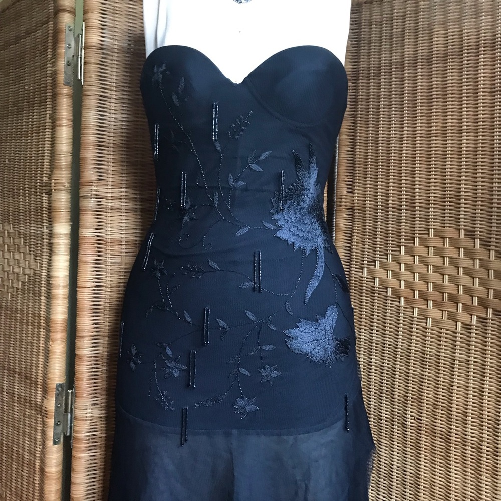 🔥LaPerla strapless corseted cocktail dress